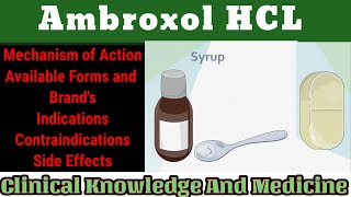 Ambroxol Hydrochloride Indications Contraindications Caution and Side Effects [upl. by Anot]