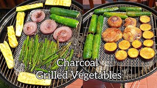 Charcoal Grilled Vegetables  Cooking outside  Charcoal Grill [upl. by Candace68]