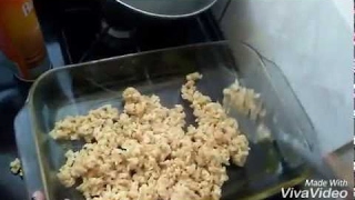 DIY RICE KRISPIE TREATS WITHOUT MARSHMALLOWS [upl. by Ycak917]