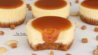 MINI CARAMEL CHEESECAKE RECIPE  So Simple Way To Make The Perfect Cheesecake  Top Tasty Recipes [upl. by Katt802]