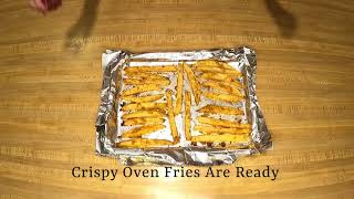 Oven Baked Crispy French Fries Quick Healthy and Easy Extra Crispy Homemade French Fries recipe [upl. by Matrona129]