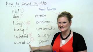 Speaking English  How to count syllables [upl. by Cherish79]