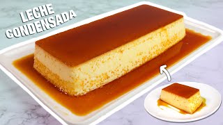 FLAN DE LECHE CONDENSADA CREMOSO Y FACIL  Solo 3 INGREDIENTES [upl. by Prent228]