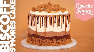 EPIC Biscoff Smores Layer Cake  Full Recipe amp Tutorial  Cupcake Jemma [upl. by Arrahs720]