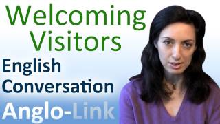 Welcoming Visitors  English Conversation Lesson [upl. by Aphrodite199]