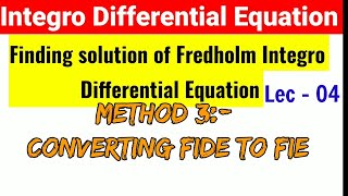 Method 3 Converting FIDE to FIE [upl. by Meekyh]