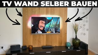 TV Wand einfach selber bauen  das kann jeder [upl. by Arihppas]