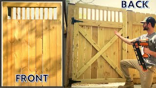 DIY Fence Gate Ideas How to Build a Wood Fence Gate [upl. by Presber]