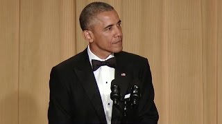 President Obama at White House Correspondents Dinner [upl. by Nhabois]