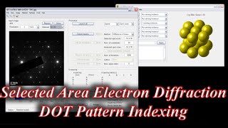 SAED Dot Pattern SADP indexing [upl. by Dagny294]