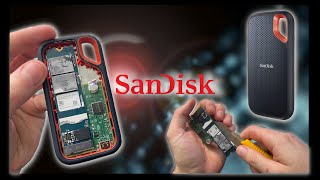 SanDisk Extreme Portable SSD TEARDOWN Shucking [upl. by Haizek]