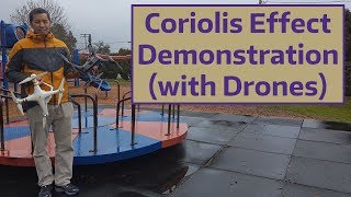 Coriolis Effect Demonstration with Drones [upl. by Ereveniug]