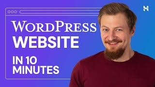 How to Create a WordPress Website in 10 Minutes Using Hostinger [upl. by Axela460]