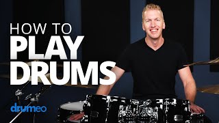 How To Play Drums Beginner Drum Lesson [upl. by Lael]