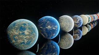 Habitable Exoplanets Сomparison 3D [upl. by Oinesra370]