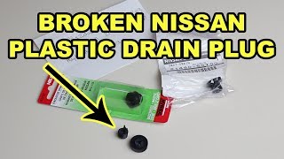 How To Fix A Broken Nissan Radiator Drain Plug [upl. by Htidirrem992]