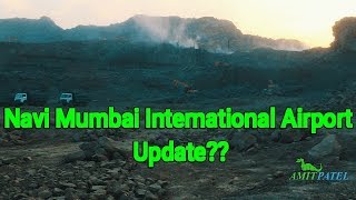 Navi Mumbai International Airport NMIA  View from Panvel amp Ulwe in details  NMIA Work Status [upl. by Nomled]