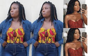 How to cut and sew a corset top tube top diy tutorial [upl. by Lanita624]