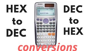 Hexadecimal to Decimal conversion using CALCULATORfx991ES PLUS [upl. by Bast]