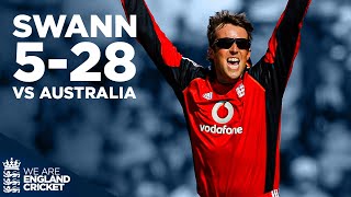 Relentless Graeme Swann Takes 528  England v Australia Throwback  England Cricket [upl. by Leima]