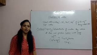 hardness of water lecture 1 by ANU SAMBYAL [upl. by Nesyaj578]