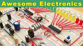 10 Cool Electronic Projects on Breadboard [upl. by Ueihtam]