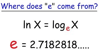 Logarithms  e  Eulers Number [upl. by Yebloc]