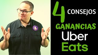 4 CONSEJOS PARA GANAR MÁS DINERO EN UBER EATS  PROMOCIONES UBEREATS [upl. by Aynotan]