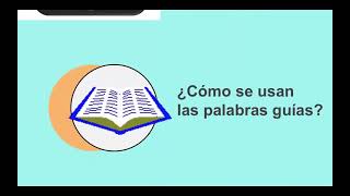 El diccionario y las palabras guías [upl. by Pearle]