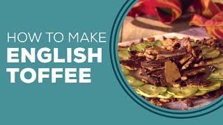 English Toffee Recipe by Paul Deen  Blast from the Past [upl. by Eldnek689]