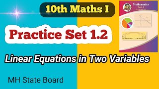 10th Math 1 Practice Set 12  SSC Class 10 Linear Equations in Two Variables [upl. by Bezanson]