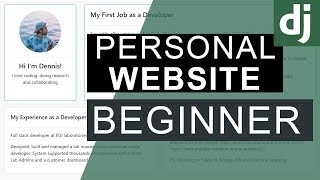 Django Beginner  Portfolio Resume Website [upl. by Nnylsia]