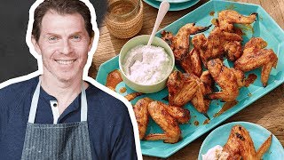 Bobby Flay Makes Grilled Chicken Wings THROWBACK CLIP  Boy Meets Grill  Food Network [upl. by Attenrad]