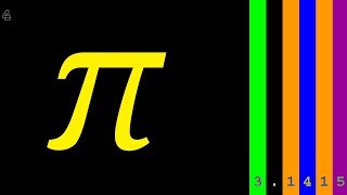 100000 Digits of PI with Colors [upl. by Oeniri]