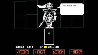 what happens if you let Undyne hit you Easter Egg Undertale [upl. by Akilat579]