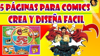 5 páginas para crear COMICS EN LÍNEA [upl. by Gelasius730]