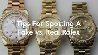 Tips For Spotting A Fake vs Real Rolex [upl. by Adev271]