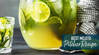 The BEST Mojito Pitcher Recipe [upl. by Sabba832]