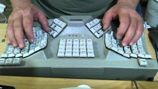 Maltron Ergonomic stenography touch typing audio transcription [upl. by Nurav]