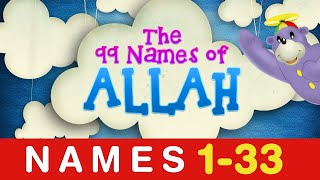 Learn the 99 Names of ALLAH with Zaky 1 to 33 [upl. by Esirtal]