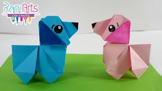 PERRO DE ORIGAMI  Paso a paso  DIY  ORIGAMI DOG [upl. by Aihsatal]