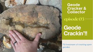 Geode Cracking episode 03 [upl. by Seuqramed]