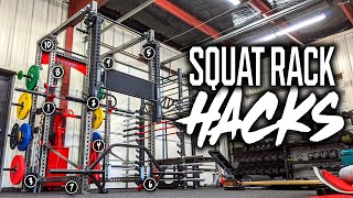 10 Squat Rack Hacks for Home Gym amp Beyond [upl. by Lamdin86]