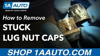 How to Remove Stuck Spinning Lug Nut Cap [upl. by Penelope]