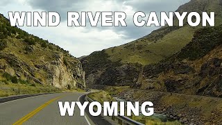 🇺🇸 WIND RIVER CANYON Scenic Byway  Wyoming  USA [upl. by Freeland]