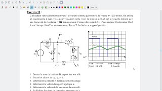 Correction exercice10  Hacheur [upl. by Sidell]