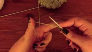 Cours de tricot Monter des mailles [upl. by Ynatsed]