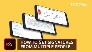 How to get signatures from multiple people Adobe Sign tutorial [upl. by Tnarud611]