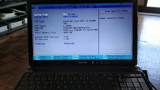 Toshiba Satellite L750  How to access Boot Menu and BIOS setup [upl. by Hauck489]