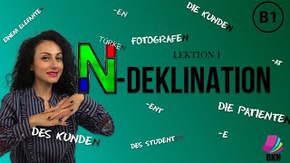 nDeklination  schwache Nomen  B1 Deutschkurs  Lektion 1  Deutsch lernen  Learn german [upl. by Armillia]